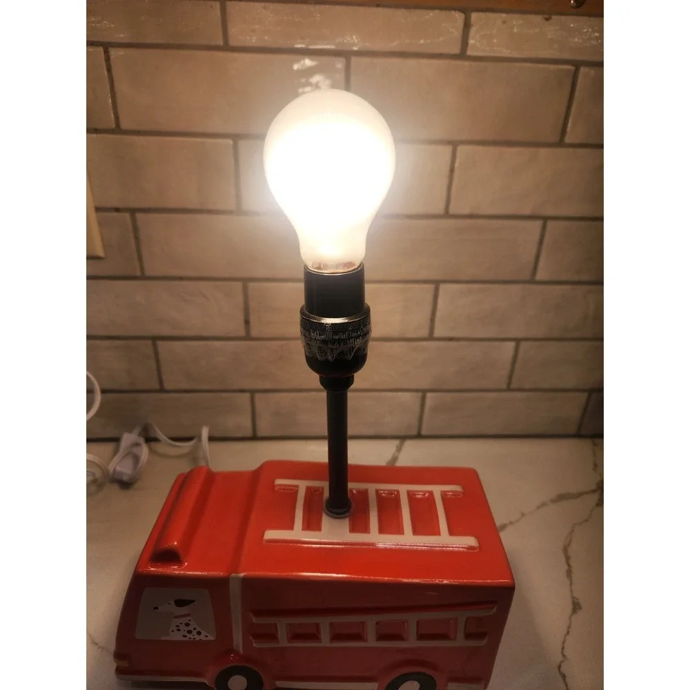 Target Discontinued‎ Children's Fire Truck Lamp With Dalmation Dog-WORKS